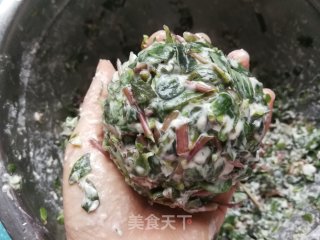 蒸马齿苋菜馍的做法步骤：6