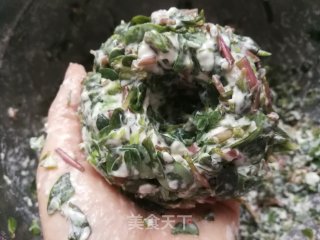 蒸马齿苋菜馍的做法步骤：7