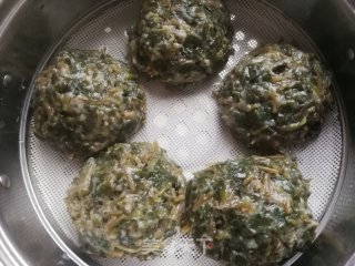 蒸马齿苋菜馍的做法步骤：9