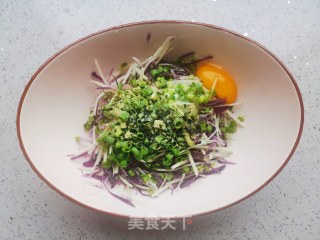 双色土豆丝饼的做法步骤：3