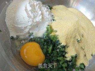 “ 蒸菜”蒸茼蒿菜团的做法步骤：4