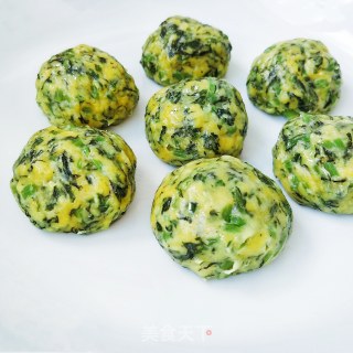 “ 蒸菜”蒸茼蒿菜团的做法步骤：8