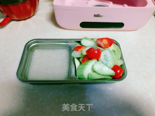清蒸丝瓜+白米饭的做法步骤：4