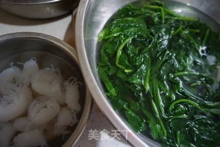 菠菜拌魔芋的做法步骤：3