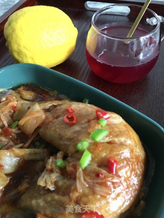 “蒸菜”辣白菜蒸鸡腿的做法步骤：21