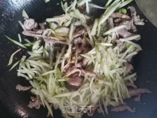 黄瓜肉丝面的做法步骤：4