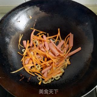 鸡蛋蔬菜炒面的做法步骤：7