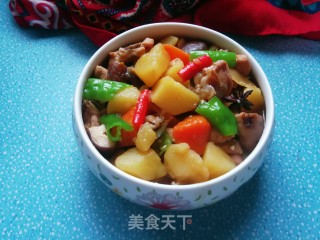胡萝卜香菇土豆炖鸡腿的做法步骤：19