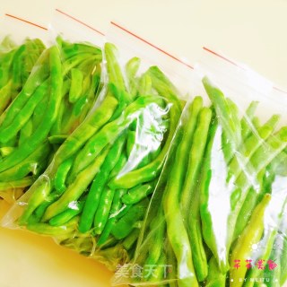 怎么保存四季豆的做法步骤：7