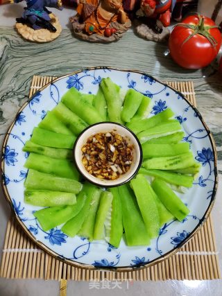 白灼丝瓜的做法步骤：7
