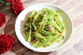 肉丝炒小南瓜的做法步骤：9