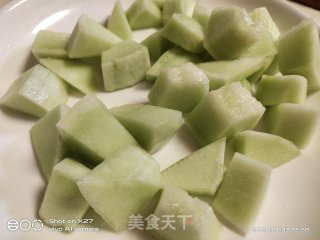 甜瓜西红柿鸡蛋沙拉的做法步骤：3