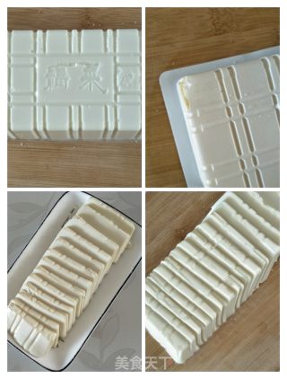 虾皮橄榄蒸豆腐的做法步骤：2