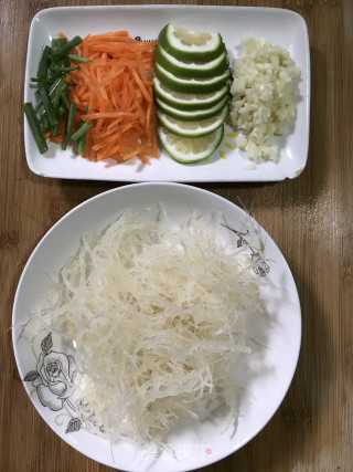 凉拌龙须菜的做法步骤：1
