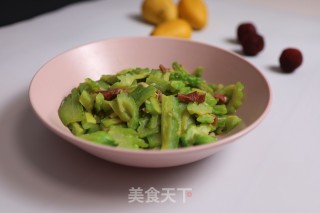 火腿炒苦瓜的做法步骤：8