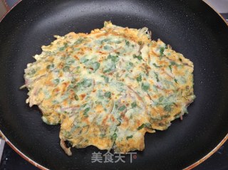 马齿苋摊饼子的做法步骤：6