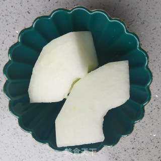 紫菜虾皮蒸冬瓜的做法步骤：1