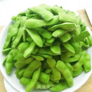 烧毛豆的做法步骤：1