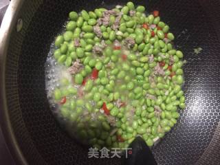 肉末毛豆的做法步骤：3