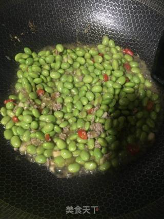 肉末毛豆的做法步骤：4