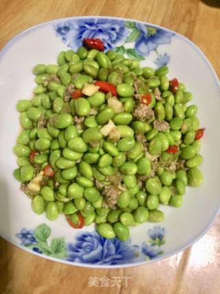 肉末毛豆的做法步骤：5
