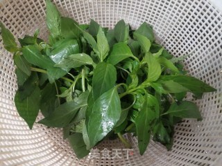 荆芥煎饼的做法步骤：1