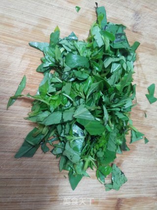荆芥煎饼的做法步骤：2