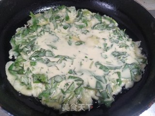 荆芥煎饼的做法步骤：5