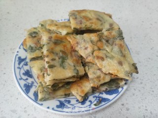 马齿苋煎饼的做法步骤：5