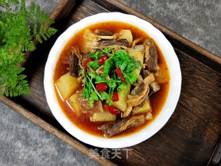 牛腩炖萝卜的做法步骤：15