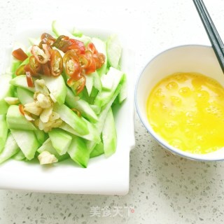 丝瓜炒鸡蛋的做法步骤：2