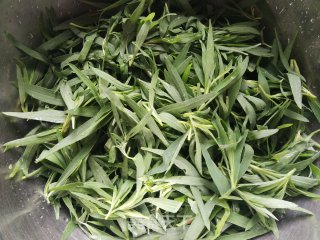 老干妈拌蒸扫帚苗的做法步骤：2
