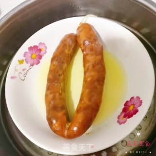蒸香肠的做法步骤：3