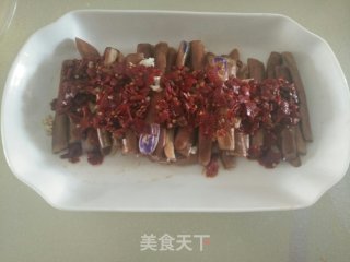 剁椒酱蒸茄子的做法步骤：7