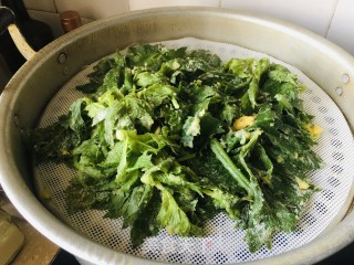 蒸芹菜叶的做法步骤：5