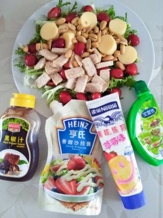 蛋白棒果蔬沙拉的做法步骤：6