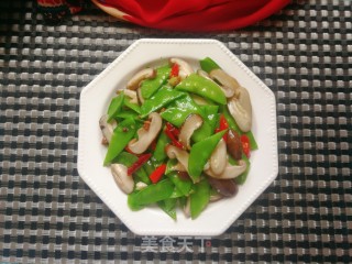 荷兰豆炒香菇的做法步骤：9