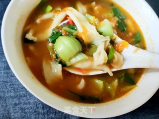 酸酸爽爽剪刀面的做法步骤：15