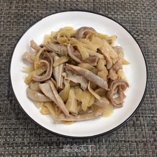 咸菜炒猪肚的做法步骤：7