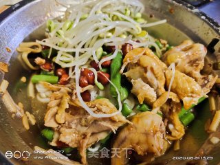 豆角手撕鸡拌面的做法步骤：7