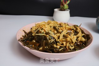 豆腐皮拌海带丝的做法步骤：9