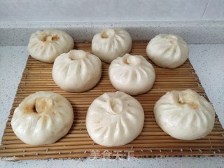 茄子馅素包子的做法步骤：10