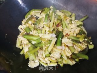 火龙果花炒蛋的做法步骤：6