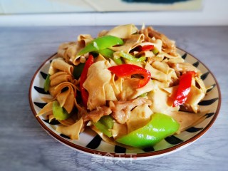 尖椒干豆腐的做法步骤：12