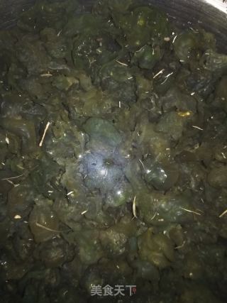 地皮菜茄子打卤面的做法步骤：1