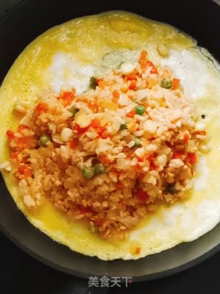 炒饭蛋卷的做法步骤：12