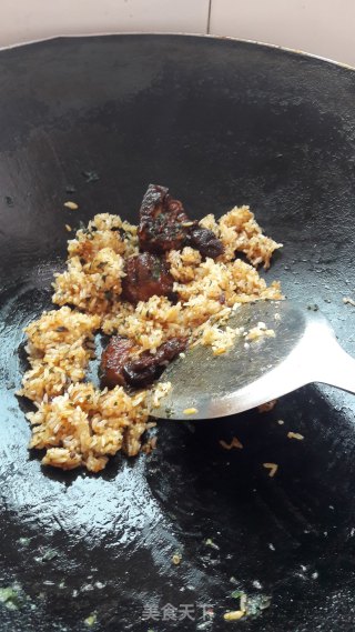 紫苏炒饭的做法步骤：6