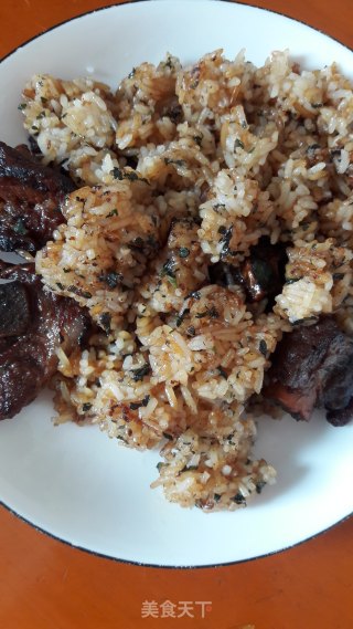 紫苏炒饭的做法步骤：7
