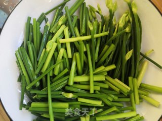 韭菜花炒虾的做法步骤：4