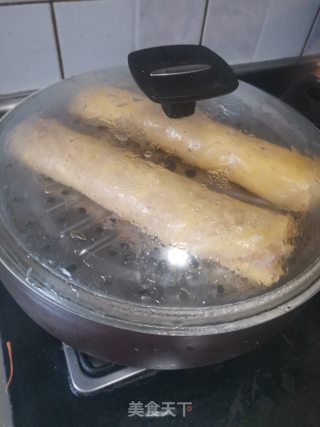 清蒸鸡胸肉蛋卷的做法步骤：29